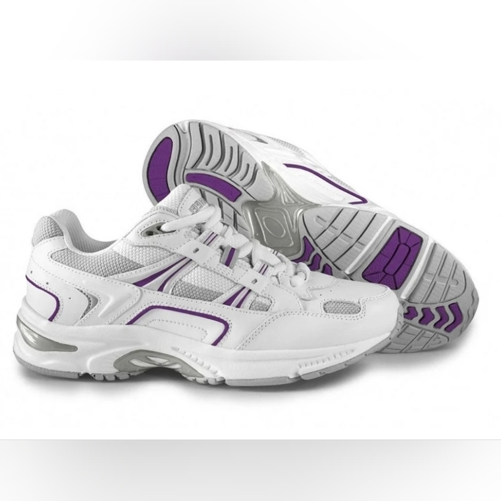 Vionic Women’s Walker Sneakers Size 10 Athletic Orthotic White Purple - New